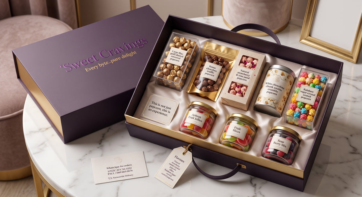 Sweet Cravings Luxury Gourmet Treat & Popcorn Gift Box